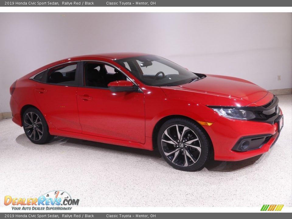 2019 Honda Civic Sport Sedan Rallye Red / Black Photo #1