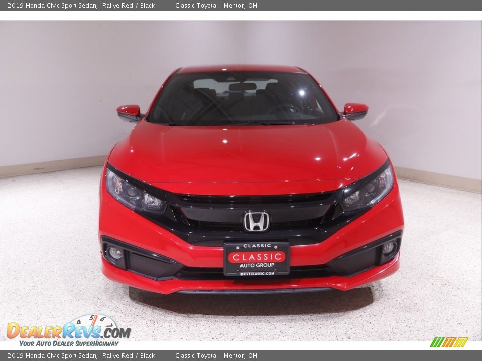 2019 Honda Civic Sport Sedan Rallye Red / Black Photo #2