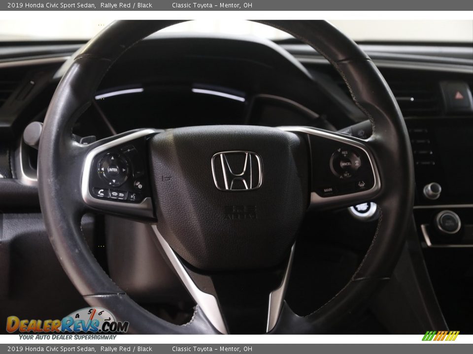 2019 Honda Civic Sport Sedan Rallye Red / Black Photo #7
