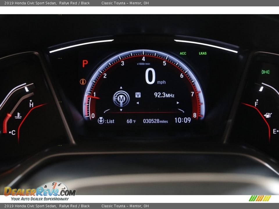 2019 Honda Civic Sport Sedan Rallye Red / Black Photo #8