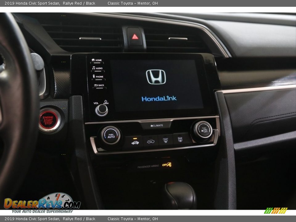 2019 Honda Civic Sport Sedan Rallye Red / Black Photo #9