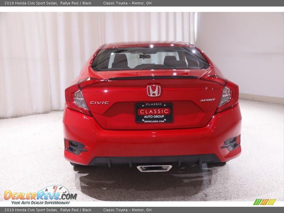 2019 Honda Civic Sport Sedan Rallye Red / Black Photo #18