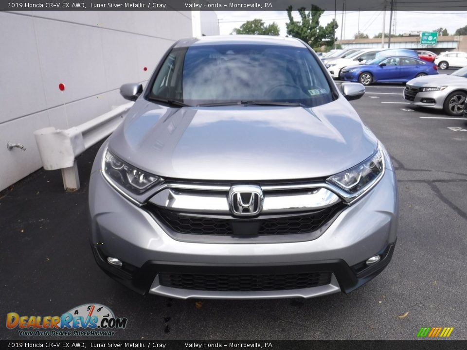 2019 Honda CR-V EX AWD Lunar Silver Metallic / Gray Photo #5