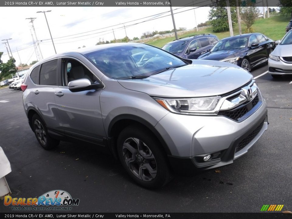 2019 Honda CR-V EX AWD Lunar Silver Metallic / Gray Photo #6