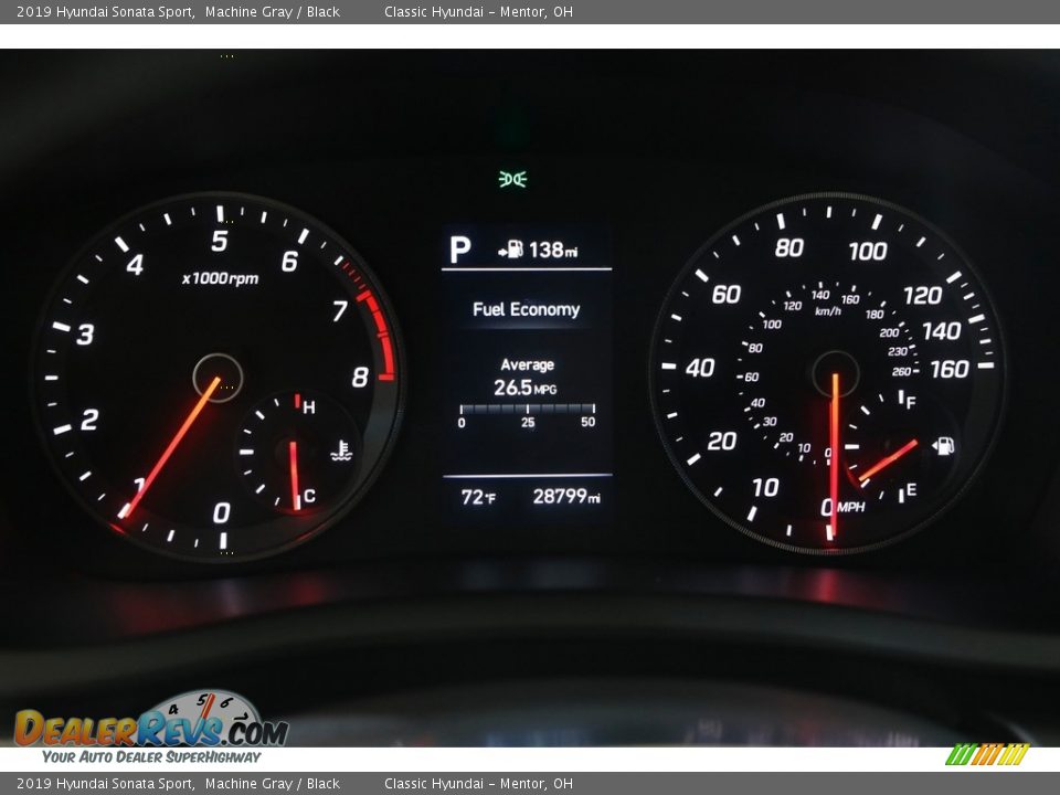2019 Hyundai Sonata Sport Machine Gray / Black Photo #8