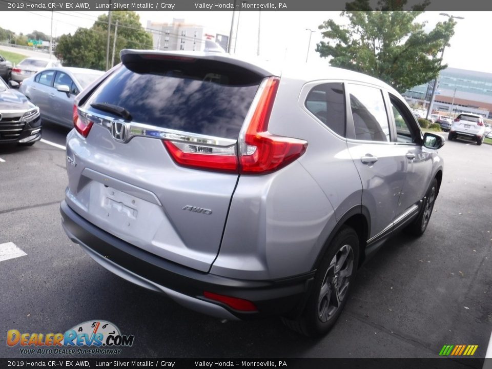 2019 Honda CR-V EX AWD Lunar Silver Metallic / Gray Photo #7