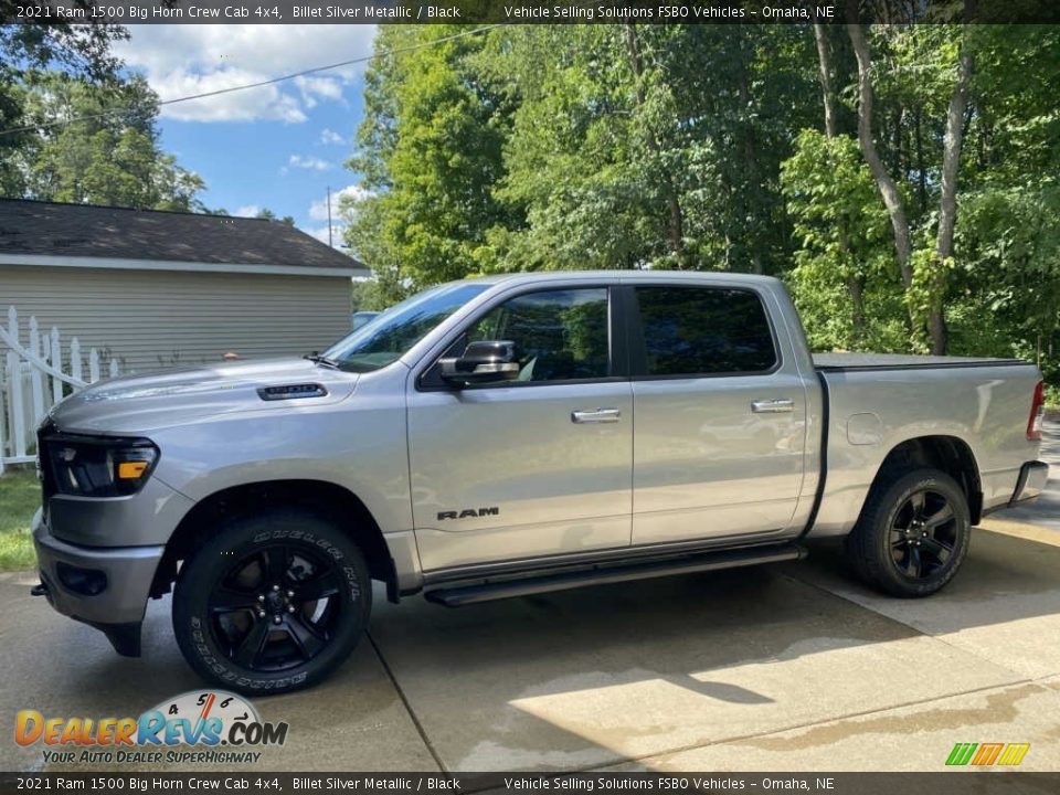 2021 Ram 1500 Big Horn Crew Cab 4x4 Billet Silver Metallic / Black Photo #1