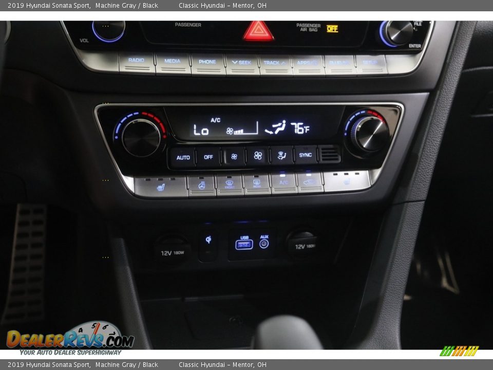 2019 Hyundai Sonata Sport Machine Gray / Black Photo #12