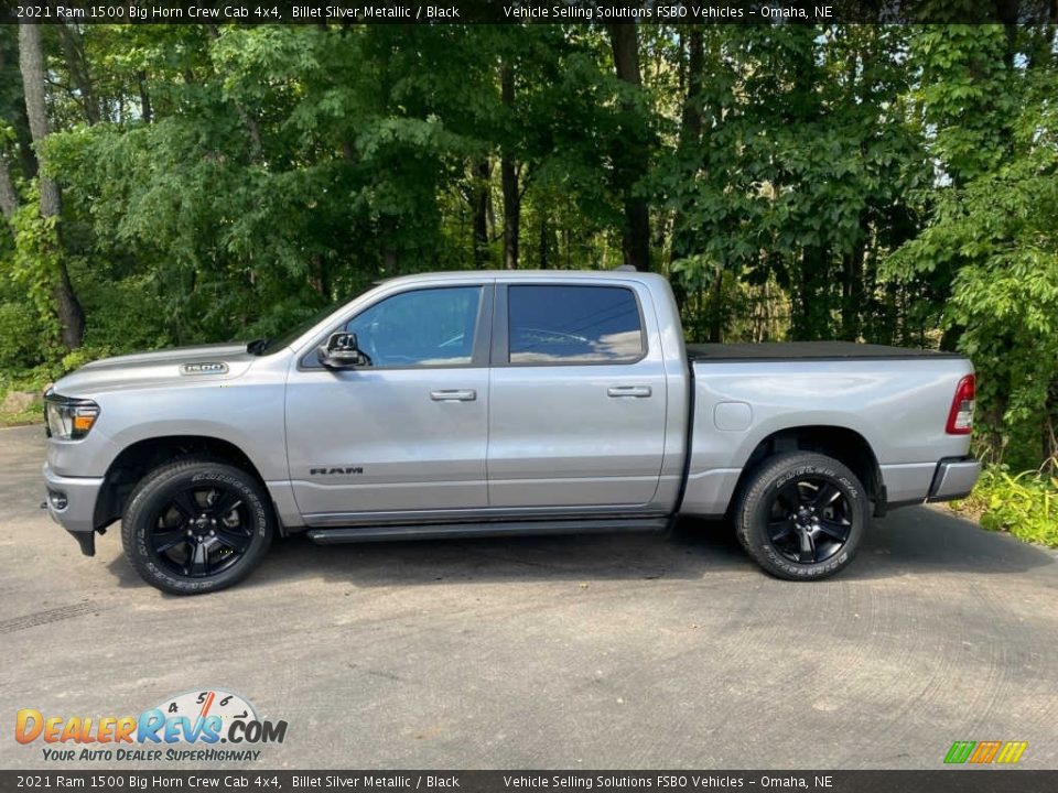 2021 Ram 1500 Big Horn Crew Cab 4x4 Billet Silver Metallic / Black Photo #7