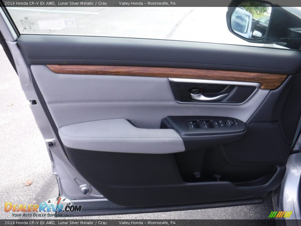 2019 Honda CR-V EX AWD Lunar Silver Metallic / Gray Photo #13