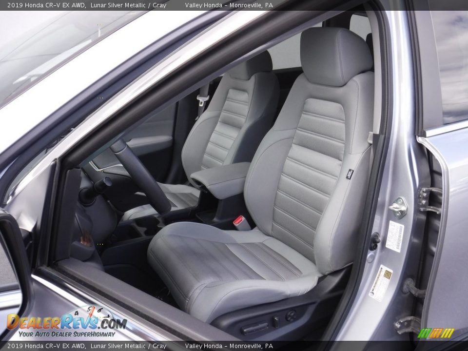 2019 Honda CR-V EX AWD Lunar Silver Metallic / Gray Photo #14