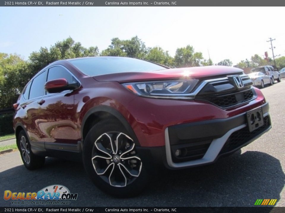 2021 Honda CR-V EX Radiant Red Metallic / Gray Photo #1