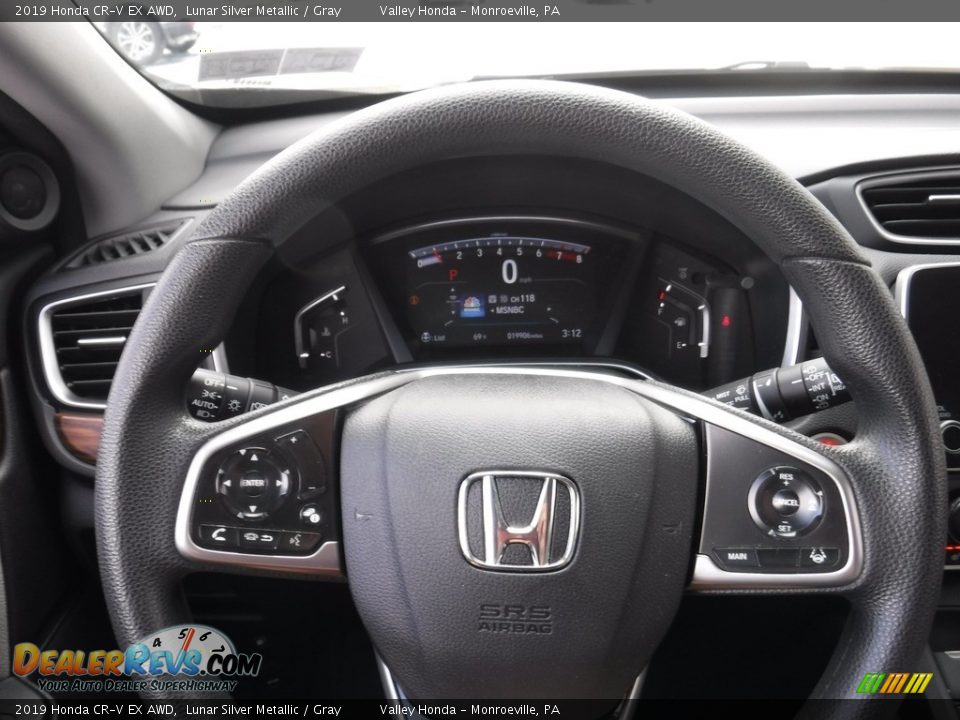 2019 Honda CR-V EX AWD Lunar Silver Metallic / Gray Photo #24