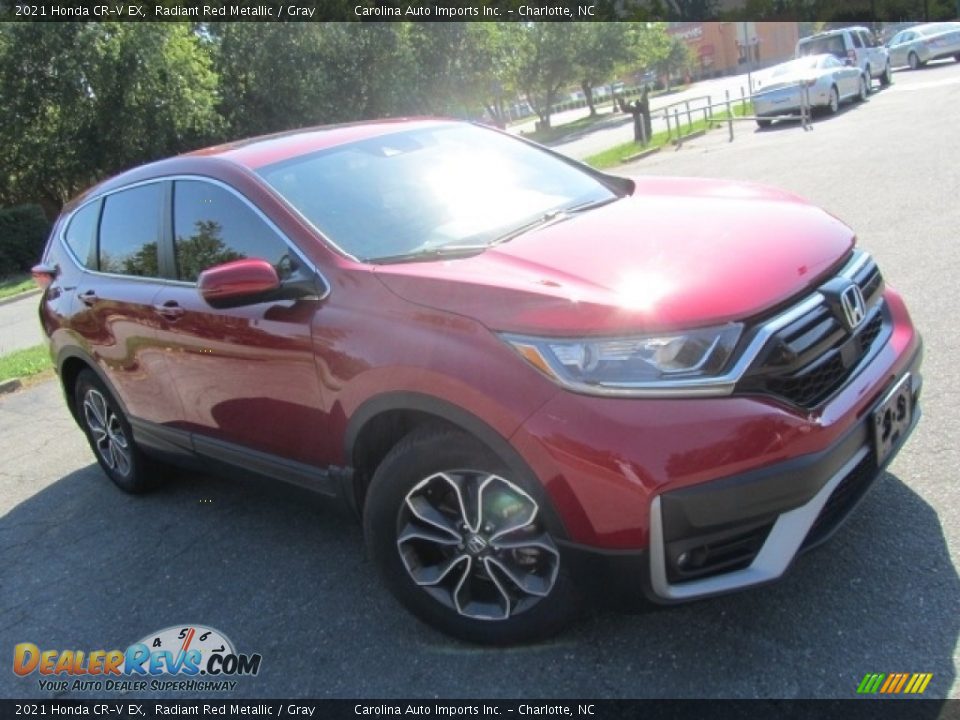 2021 Honda CR-V EX Radiant Red Metallic / Gray Photo #3