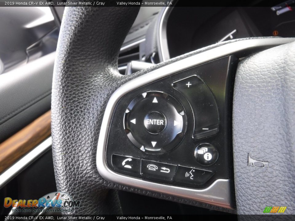 2019 Honda CR-V EX AWD Lunar Silver Metallic / Gray Photo #25