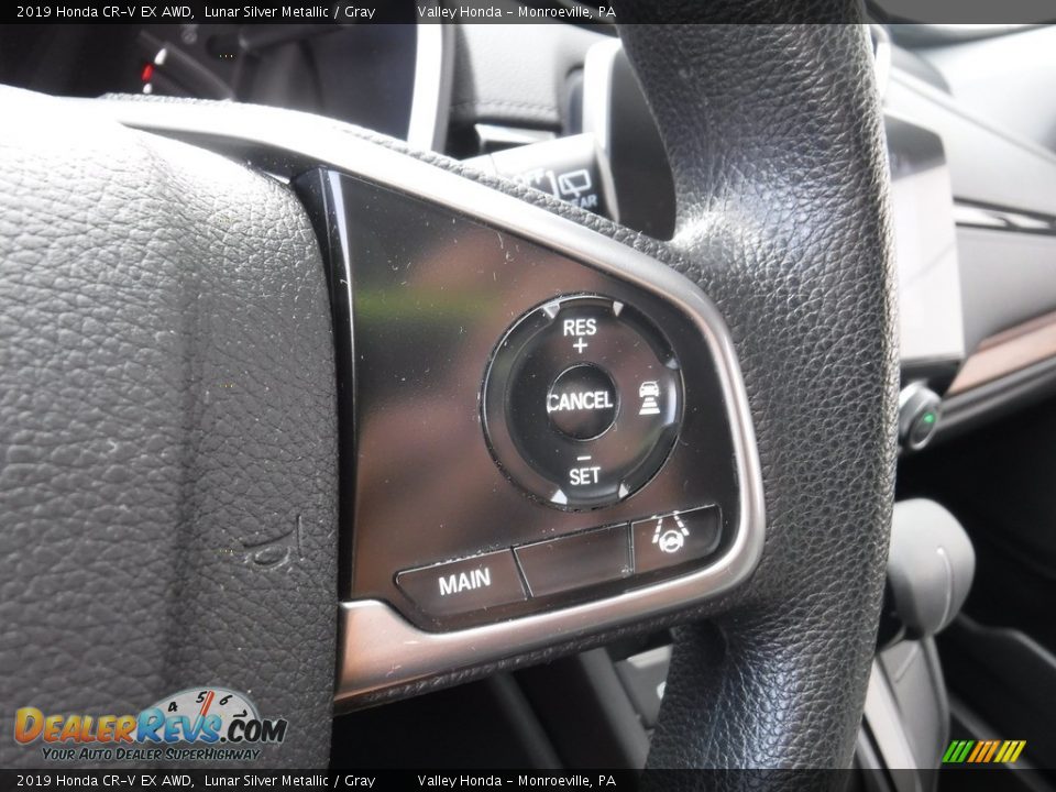 2019 Honda CR-V EX AWD Lunar Silver Metallic / Gray Photo #26