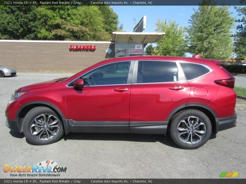 2021 Honda CR-V EX Radiant Red Metallic / Gray Photo #7