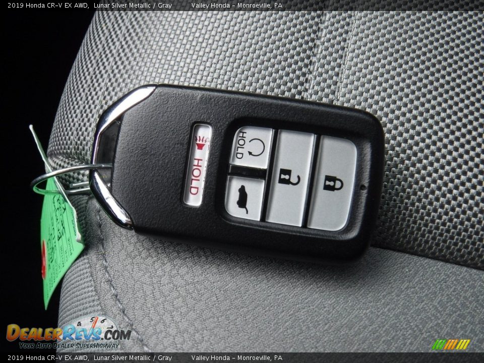 2019 Honda CR-V EX AWD Lunar Silver Metallic / Gray Photo #32