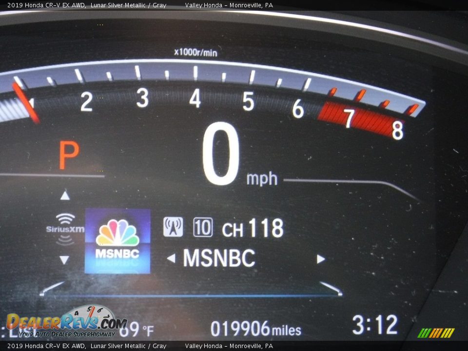 2019 Honda CR-V EX AWD Lunar Silver Metallic / Gray Photo #34
