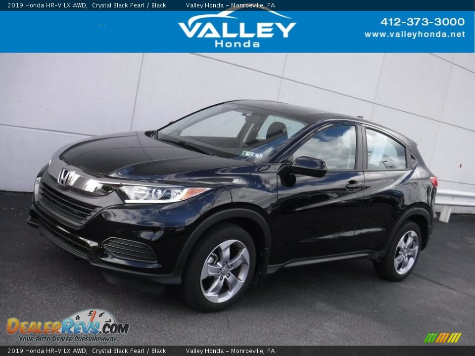 2019 Honda HR-V LX AWD Crystal Black Pearl / Black Photo #1