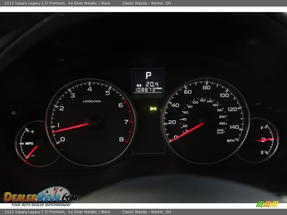 2013 Subaru Legacy 2.5i Premium Ice Silver Metallic / Black Photo #8