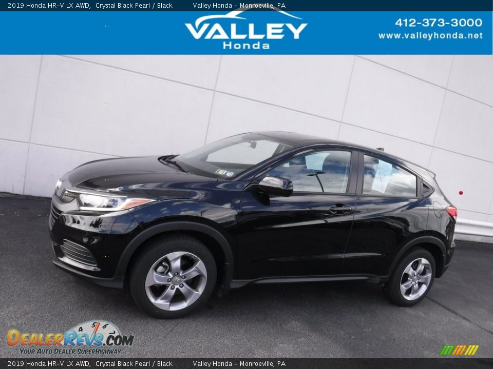 2019 Honda HR-V LX AWD Crystal Black Pearl / Black Photo #2