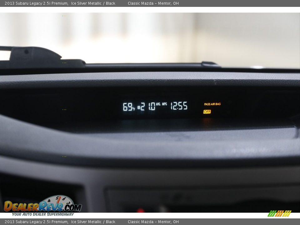 2013 Subaru Legacy 2.5i Premium Ice Silver Metallic / Black Photo #10