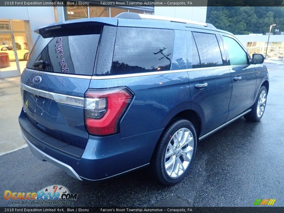 2018 Ford Expedition Limited 4x4 Blue / Ebony Photo #2