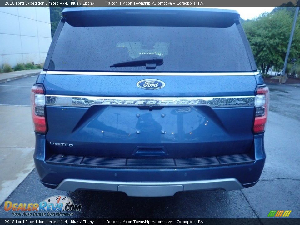 2018 Ford Expedition Limited 4x4 Blue / Ebony Photo #3