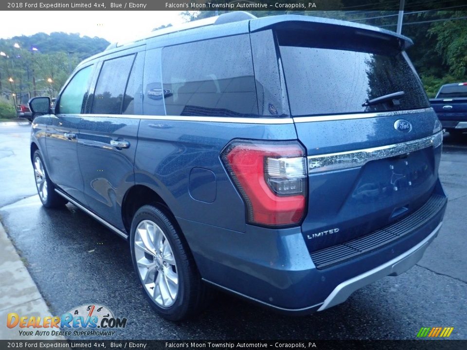 2018 Ford Expedition Limited 4x4 Blue / Ebony Photo #5