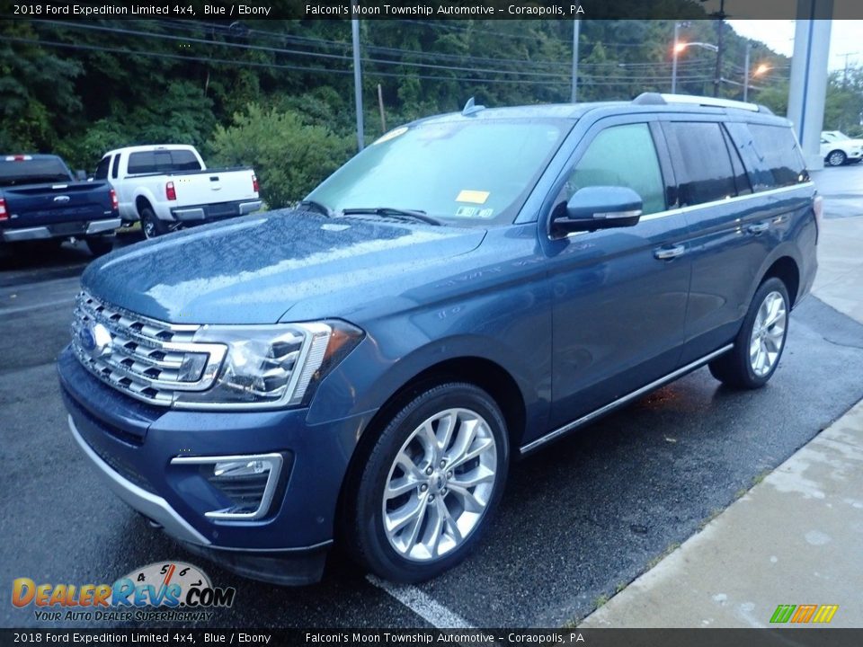 2018 Ford Expedition Limited 4x4 Blue / Ebony Photo #7