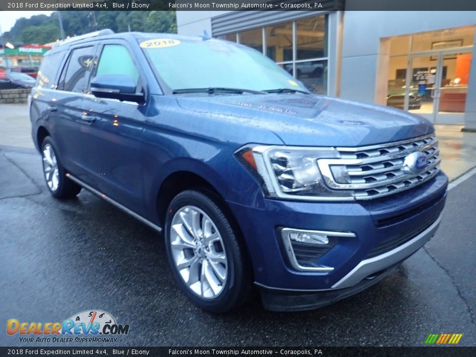 2018 Ford Expedition Limited 4x4 Blue / Ebony Photo #9