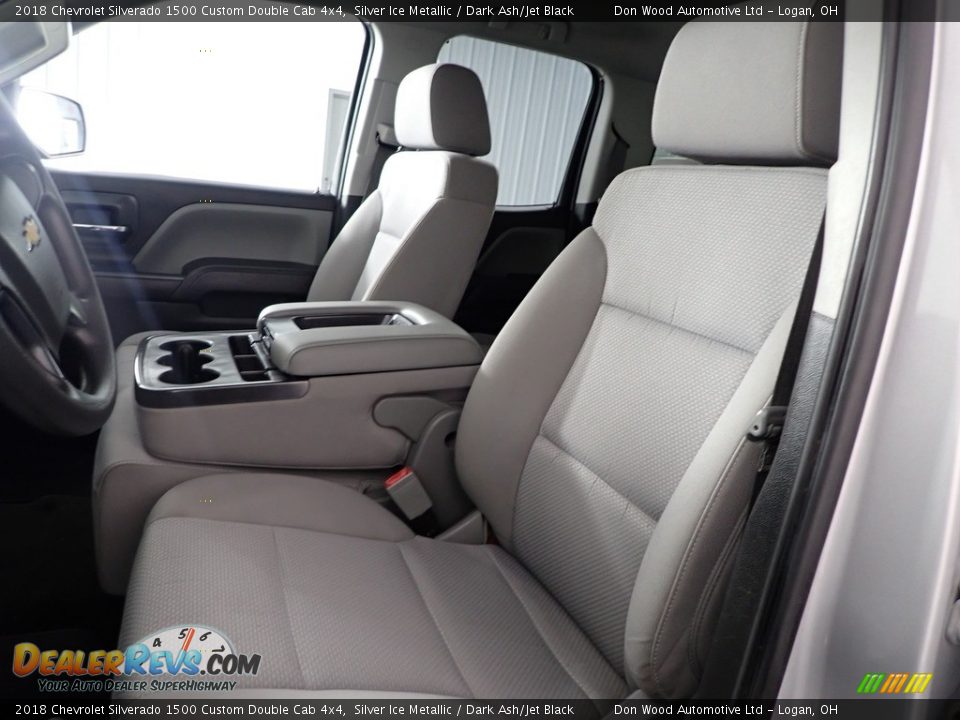 Front Seat of 2018 Chevrolet Silverado 1500 Custom Double Cab 4x4 Photo #14