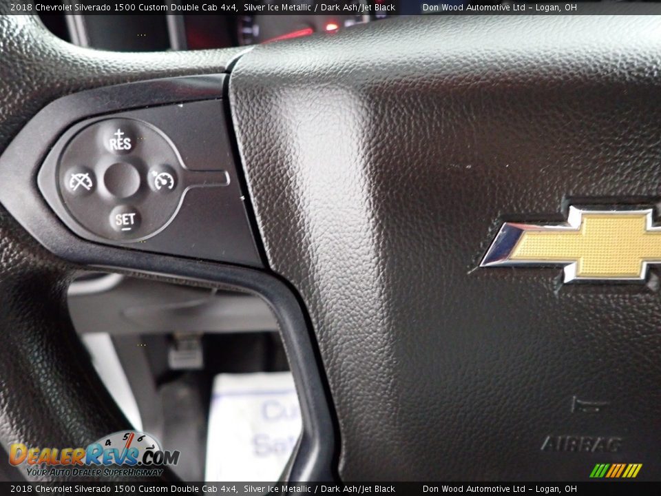 2018 Chevrolet Silverado 1500 Custom Double Cab 4x4 Steering Wheel Photo #16