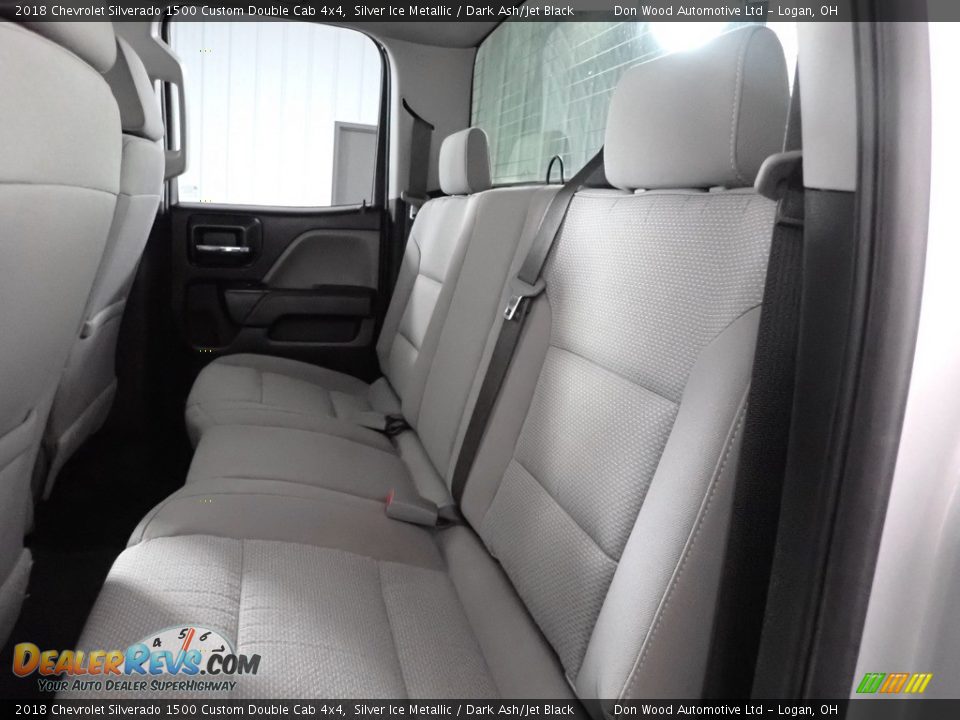 Rear Seat of 2018 Chevrolet Silverado 1500 Custom Double Cab 4x4 Photo #23