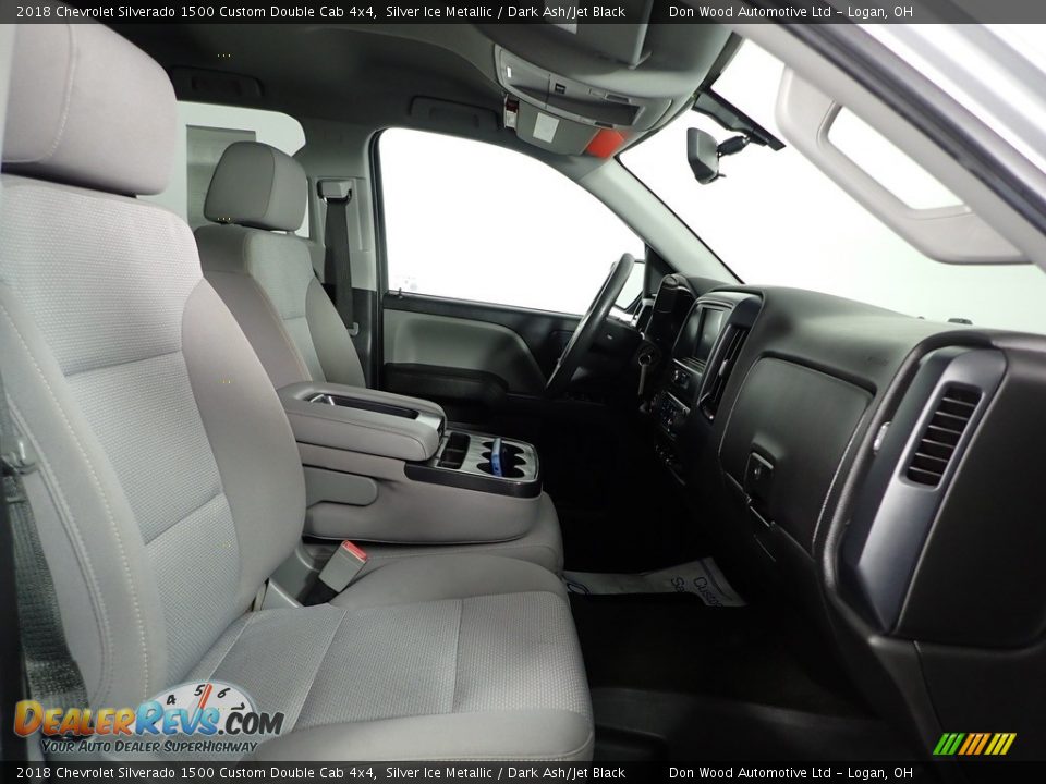 Front Seat of 2018 Chevrolet Silverado 1500 Custom Double Cab 4x4 Photo #26