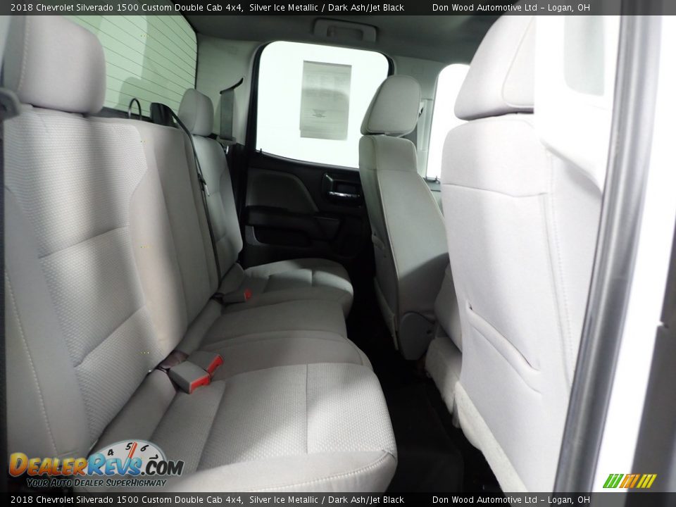 Rear Seat of 2018 Chevrolet Silverado 1500 Custom Double Cab 4x4 Photo #28