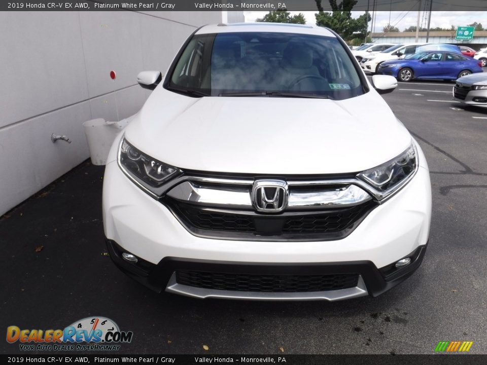 2019 Honda CR-V EX AWD Platinum White Pearl / Gray Photo #6