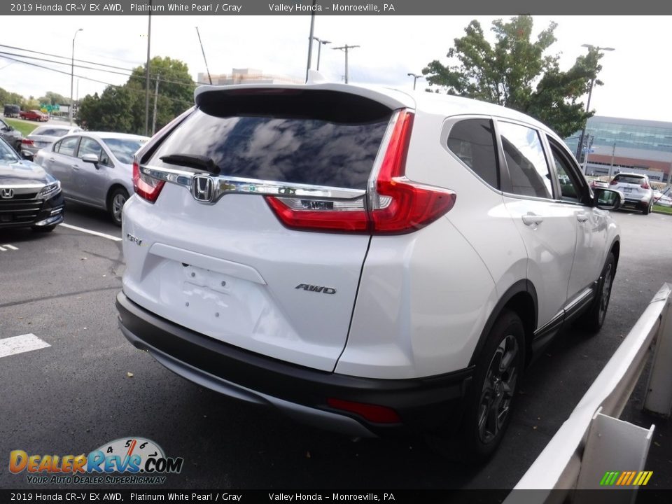 2019 Honda CR-V EX AWD Platinum White Pearl / Gray Photo #8
