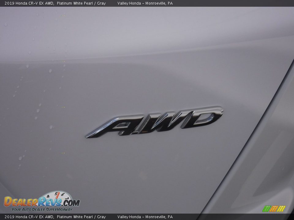 2019 Honda CR-V EX AWD Platinum White Pearl / Gray Photo #10