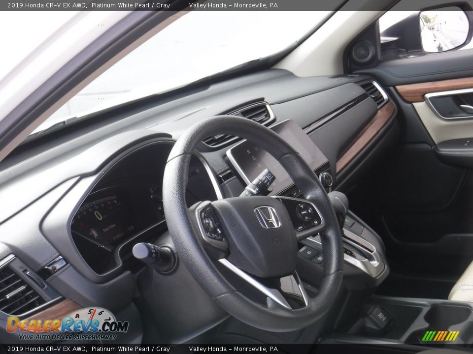 2019 Honda CR-V EX AWD Platinum White Pearl / Gray Photo #13