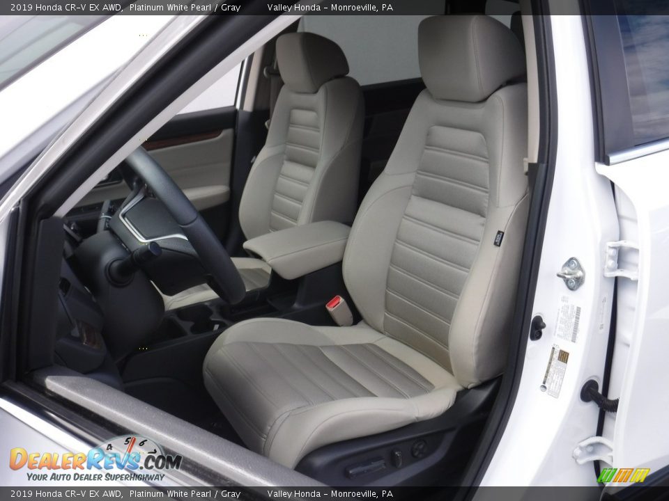 2019 Honda CR-V EX AWD Platinum White Pearl / Gray Photo #14