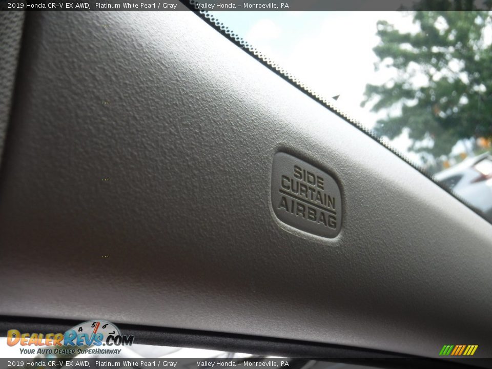 2019 Honda CR-V EX AWD Platinum White Pearl / Gray Photo #25