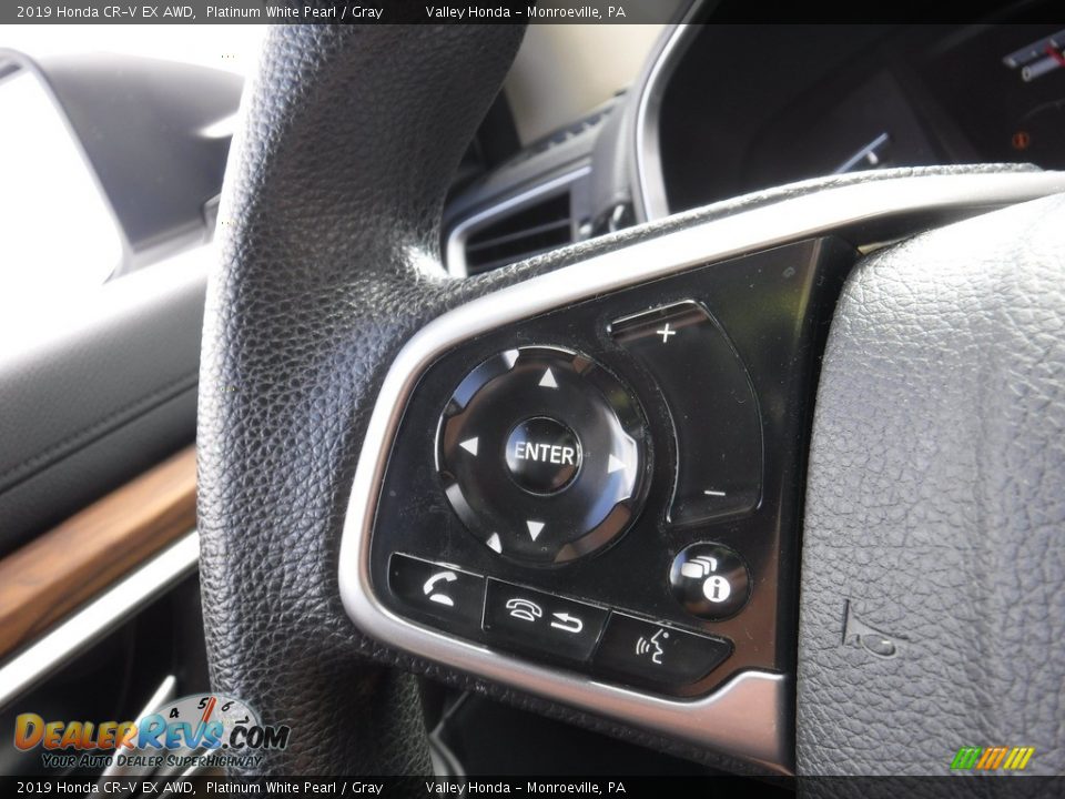 2019 Honda CR-V EX AWD Platinum White Pearl / Gray Photo #27