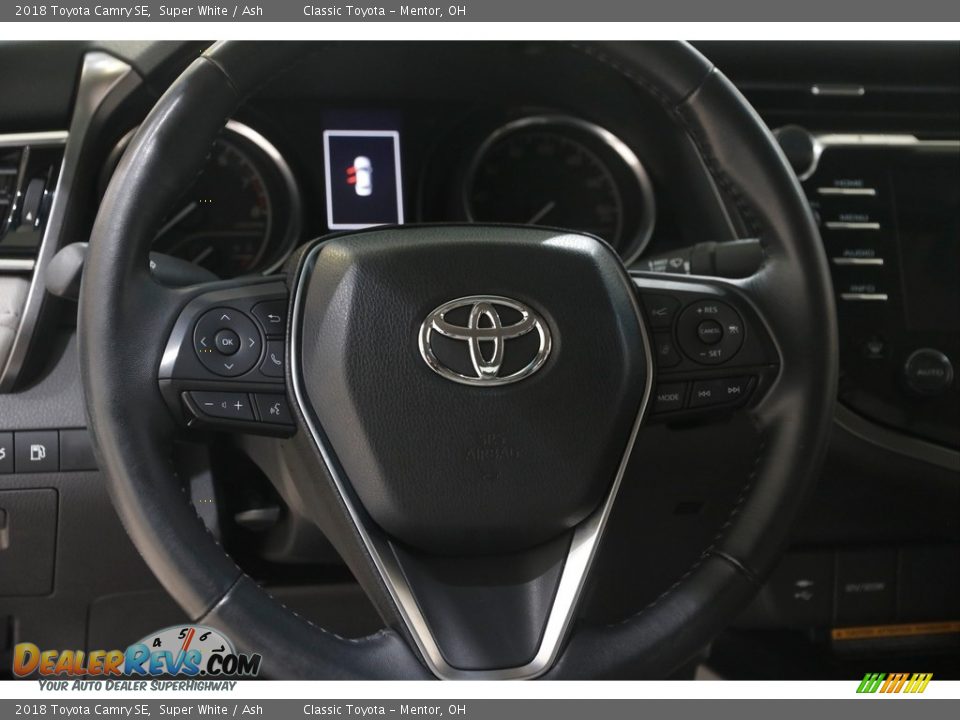 2018 Toyota Camry SE Super White / Ash Photo #7