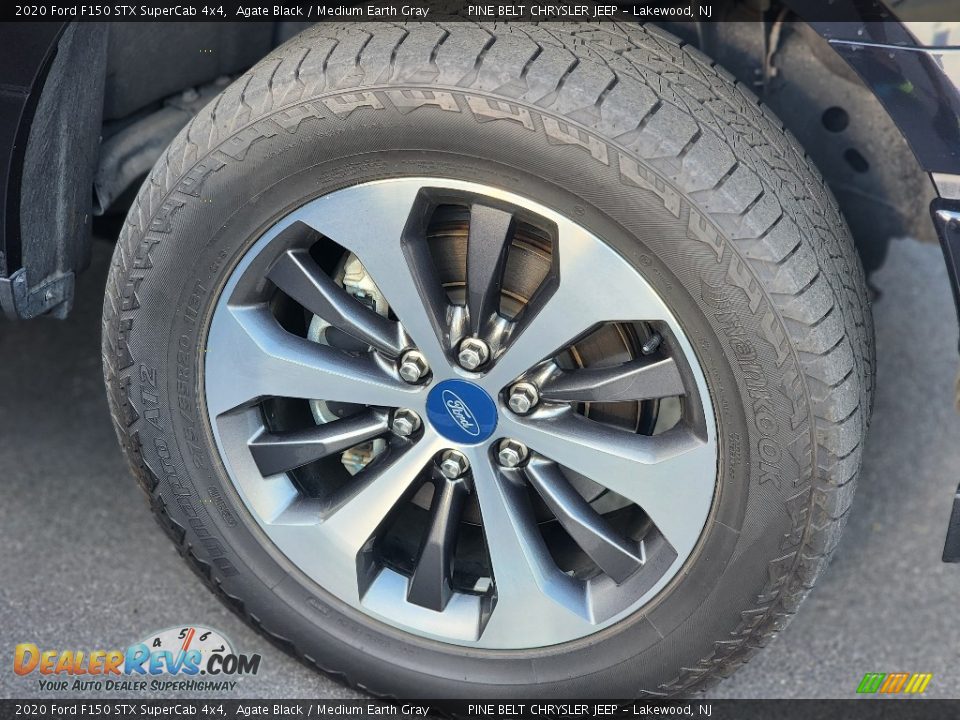 2020 Ford F150 STX SuperCab 4x4 Agate Black / Medium Earth Gray Photo #5