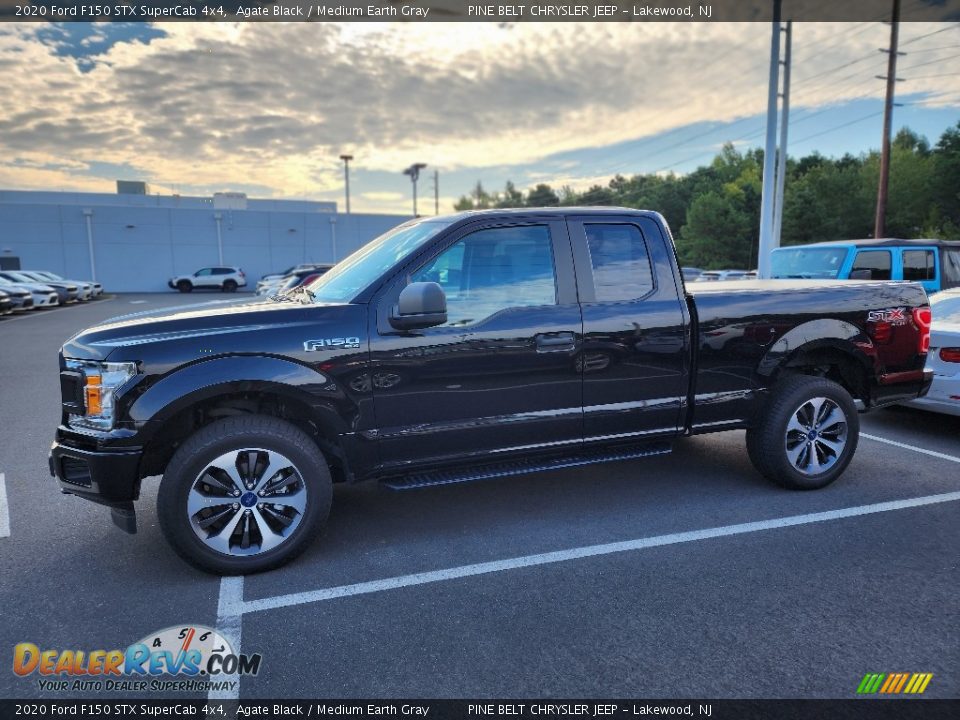 Agate Black 2020 Ford F150 STX SuperCab 4x4 Photo #8