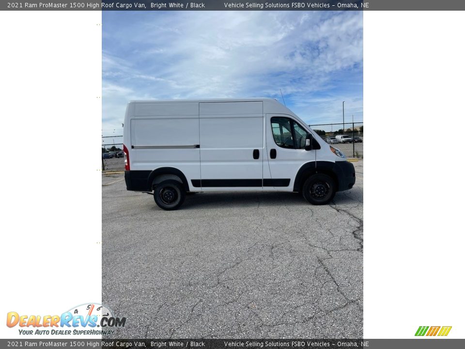 2021 Ram ProMaster 1500 High Roof Cargo Van Bright White / Black Photo #7