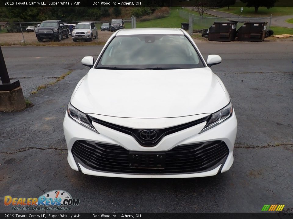2019 Toyota Camry LE Super White / Ash Photo #3