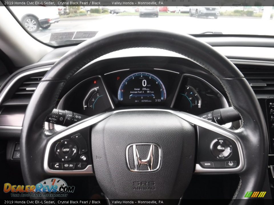 2019 Honda Civic EX-L Sedan Steering Wheel Photo #23